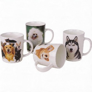 Mug à café en céramique personnalisé avec imprimé chien mignon, motif animal, porcelaine, passe au lave-vaisselle et au micro-ondes, sans BPA, idéal pour un cadeau - Product Image 1