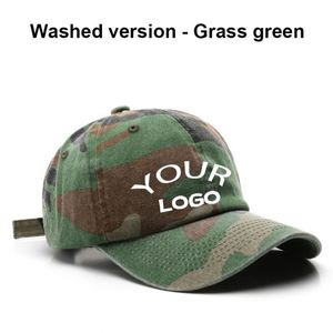 Customized Vintage Duck Camo Trucker Tactical Baseball <b>Hat</b> <b>Cap</b> With Logo - Product Image 4