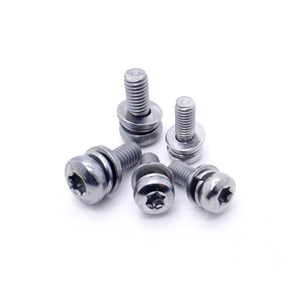 Tornillo de Alta Precisión M6*15 de Acero Inoxidable 304 con Cabeza Torx Pan y Tres Combinaciones, con Arandela de Resorte y Plana, Fijación Antivibración - Product Image 2