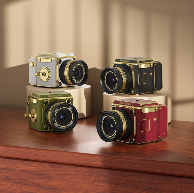 Mini Retro Digital Camera 2.7K 8MP CMOS Sensor Night Vision Selfie Portable Photo & Video Recording Atmosphere Ornament