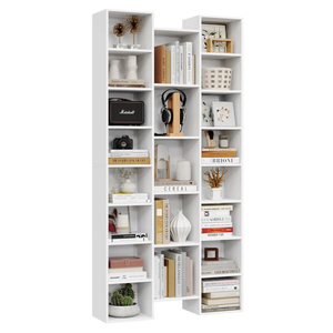 Wholesale 8-Tier Bookcase, 21 Cube Modular Bookshelf for Living Room Home Office , Media Storage <b>Shelves</b> with Adjustable - Product Image 1