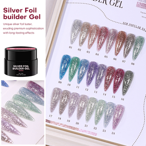 Nail Nguồn Cung Cấp 24 Màu Bạch Kim Tùy Chỉnh Lọ Nhãn Hiệu Riêng Gel Nail Polish Set Cứng Gel Nail TPO Miễn Phí Gel Builder - Product Image 4