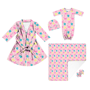 Saco de Dormir para Bebé con Estampado de Bambú, Camisón para Adulto, Gorro para Bebé, Manta, Saco de Dormir, Regalo para Embarazadas - Product Image 4