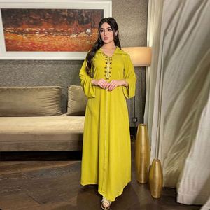 Islamic Clothing Muslim <strong>Jalaba</strong> Ramadan Dresses Dubai Beads Jalabiya Kaftan Abaya Islamic Clothing for <strong>Women</strong> - Product Image 2