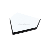 Plaque en MDF vierge pour sublimation, en forme de plaque de base de softball, blanc brillant, 10x10 pouces, pour photos imprimables, artisanat, récompenses sportives, souvenirs et cadeaux