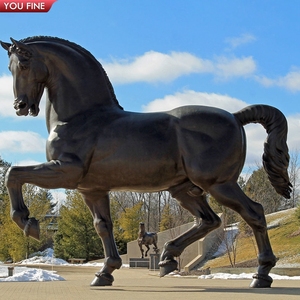 YOUFINE - Escultura de Caballo de Bronce Grande, Estatua de Hembra en Postura de Montar, para Decoración de Entrada de Mansión y Propiedad Rural - Product Image 3