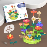 YD TOYS Blocs de construction créatifs éducatifs transfrontaliers pour enfants, 40 pièces, en PVC écologique, pour assembler des arbres fleuris