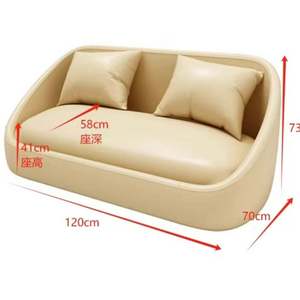 Conjunto de Mesa y Sillas para Cafetería Comercial, Asientos para Bar, Salón de Belleza, Recepción, Sofá, Asientos para Puesto de Té con Leche - Product Image 6