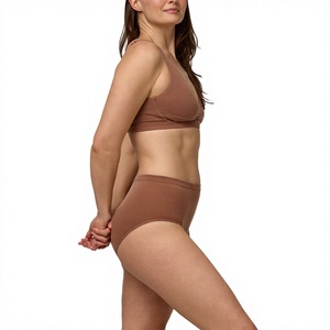 Sexy Beautiful 2 Piece Non-Padded Sports Bra & Bikini Underwear Set for Women Intimates <b>Clothing</b> Cotton/Spandex Soft Fabrics - Product Image 2
