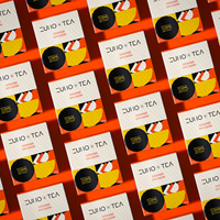 Boîte d'emballage personnalisée pour thé, café, bonbons et aliments, en matériaux recyclés haut de gamme, avec gaufrage, en carton personnalisé