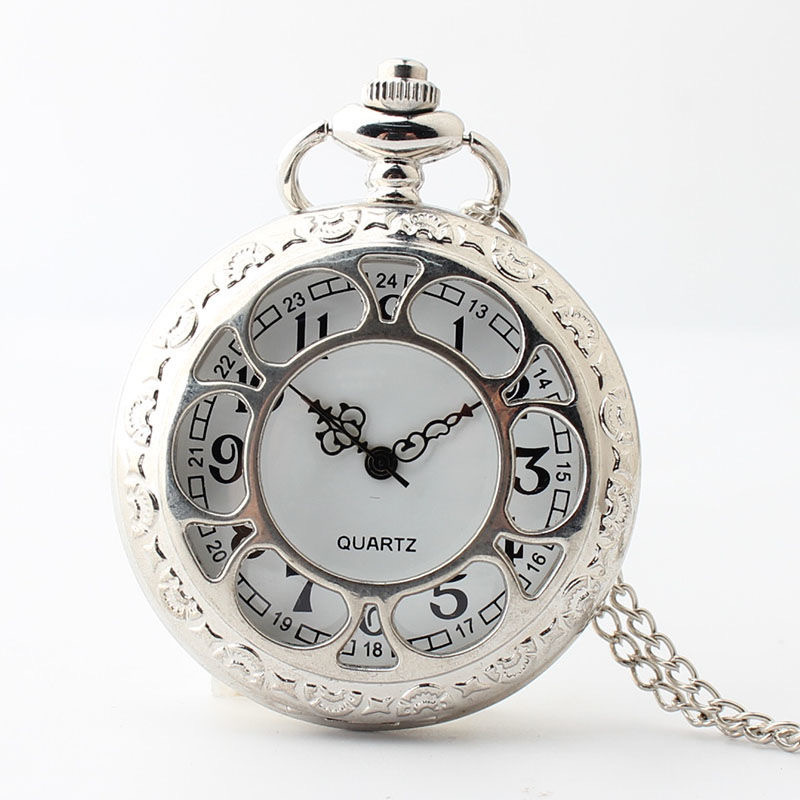 Empty Pocket Watch Antique Quartz Mechanical Style