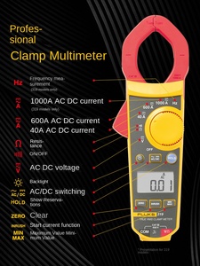 Für 319 Strommesszange F 3,17 Millionen Messungen AC/DC Strom Digital Hochpräzise China Offizieller Flagship-Store - Product Image 2