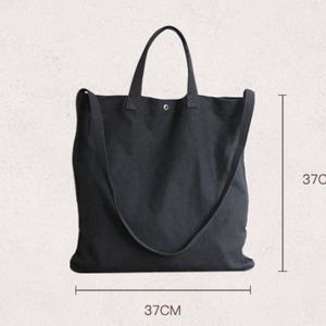 Nouveau style tendance, sac fourre-tout en toile personnalisé pour femmes, grand format, avec bandoulière, logo imprimé promotionnel, sac de shopping - Product Image 3