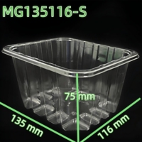 Offres Spéciales 24 oz 700 ml Rectangle De Qualité Alimentaire En Plastique Transparent Dates Boîtes D'emballage D'aliments Conteneur De Bol pour Buffet