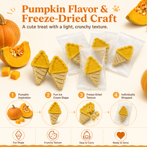 Galletas de Calabaza Liofilizadas <span class=keywords><strong>para</strong></span> Perros y <span class=keywords><strong>Gatos</strong></span>, Premios Individuales Sin Granos y Altos en Proteínas <span class=keywords><strong>para</strong></span> Mascotas de Todas las Edades - Product Image 4