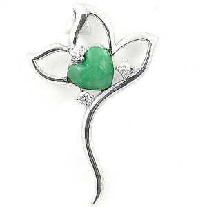 CZ 925 colgantes de plata esterlina con circonita cúbica y piedras preciosas de serafinita colgantes finos y dijes joyería encanto - Product Image 2