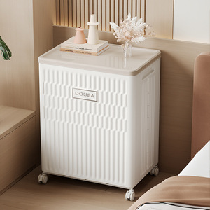 Doubai Clothing Organizer Rectangle <b>Large</b> Capacity Movable Storage Cabinet with Wheels Standing Type Part 3063 for Bedroom Use - Product Image 1