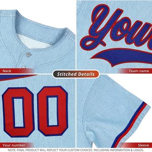 Custom <b>Baseball</b> Jersey Unisex Adult Personalized Stitched Name Number Breathable Tackle Twill 360 Grams Button Down Shirt - Product Image 4