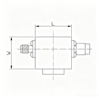 Wide Temperature Range RF Isolator 350m-9GHz 10W-100W Average Power Interface RF Isolator for Test Measurement