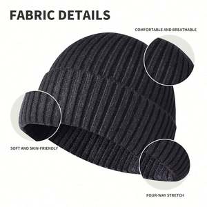 Design Custom Jacquard Beanie Hats Blank Embroidery Caps with Logo Recycled Cashmere Wool Polyester Bows Camouflage Pattern - Product Image 6