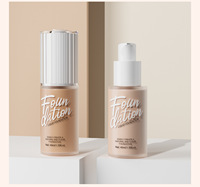 Fond de teint liquide Hello Kiss, végan, sans cruauté, imperméable, éclaircissant, mat, fond de teint longue durée