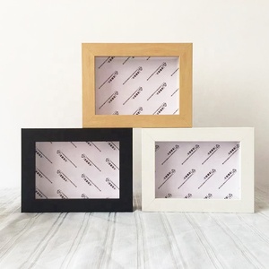 5x7 6x8 8X10 Vitrine avec cadre intérieur <span class=keywords><strong>Fleur</strong></span> sèche en bois Cadre photo 3D avec cadre en verre Shadow Box - Product Image 1