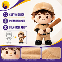 Échantillon rapide : Peluche personnalisée de joueur de volley-ball, mascotte sportive, sans petites pièces