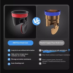 Stainless Steel Modern Simple Brushed Surface Anti-Odor Floor Drain Gun Gray Large Flow Bathroom Washing Machine Shower Room - Product Image 4