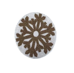 Vente chaude verre perlé napperon fait à la main verre perlé chargeur plaque Table à manger décor perlé tapis Table basse tapis - Product Image 1