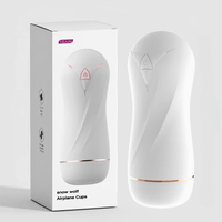 Masturbateur électrique automatique pour homme, style minimaliste, avec pince à gorge profonde vibrante, 10 fréquences de vibration, jouet sexuel