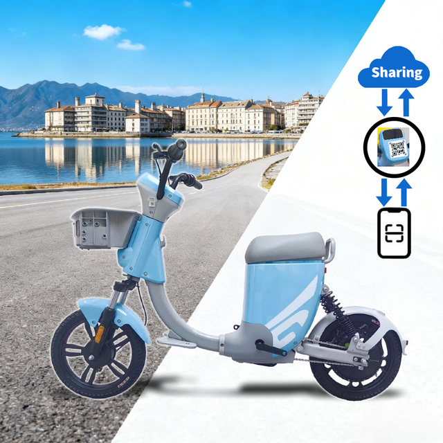 Station-Free 48V24A Sharing E-Bike with Smart Features