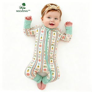 Miozing Tropical <span class=keywords><strong>Resort</strong></span> - Ropa de Dormir de Bambú Premium para Bebés, con Estampado, para Piel Sensible, Personalizable con Logotipo - Product Image 1