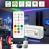 APP Musique Contrôleur LED Gradateur DC5V-24V RGB RGBW Tuya WiFi Smart RF Télécommande pour Bandes Led
