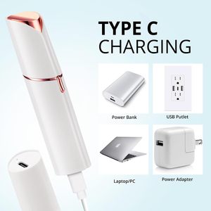 Mini Depiladora Labial, Depiladora Facial Portátil de Plástico, Recargable por USB, Indolora, con Batería, para el Hogar y Autocaravanas - Product Image 5