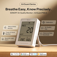 SONOFF SAWF-07P AirGuard PM2.5/PM10 Matter Over Wi-Fi Moniteur de Qualité de l'Air Compatible Matter Intégration Intelligente Alexa Apple Home