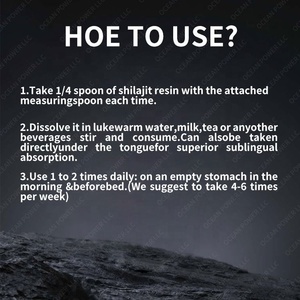 OEM/ODM Résine de Shilajit de l'Himalaya Pure Gold Grade - 85 + Complexe de minéraux traces d'acide fulvique pour l'énergie, le soutien de l'immunité - Product Image 5