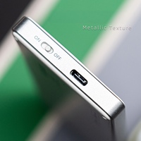 Clavier sans fil 2.4G, clavier sans fil portable avec pavé tactile, cadre en alliage d'aluminium, Mini clavier compact et portable pour les voyages