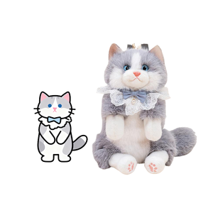Mochila de Peluche Realista de Gato, Muñeco de Peluche Reconfortante, Regalo de Cumpleaños, Lindo Peluche de <span class=keywords><strong>Animal</strong></span> de Peluche - Product Image 1