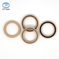 Joints en PTFE à ressort énergisé avec trous personnalisés, en polytétrafluoroéthylène et ester de polyphénylène, avec ressort en V et joint torique en silicone