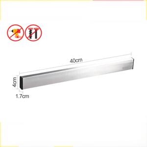 YOTO 304 acier inoxydable porte-<span class=keywords><strong>couteau</strong></span> magnétique magnétique <span class=keywords><strong>mural</strong></span> perceuse Force libre <span class=keywords><strong>aimant</strong></span> peut contenir des couteaux pour la cuisine - Product Image 4