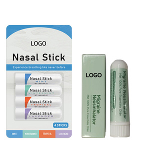 Tự nhiên 4 thanh xách tay mũi inhaler Con lăn hương liệu hoa oải hương bạc hà tinh dầu mũi inhaler thanh cho thở dễ dàng - Product Image 1