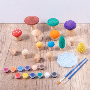 Juego de Recolección de Hongos, Juguete de Madera para Dibujar y Pintar con Herramientas de Pintura - Product Image 2
