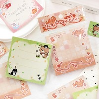100 Lembar Sticky Notes Per Paket Seri Kenangan Masa Kecil Dekorasi Jurnal DIY yang Lucu dan Bahan Latar Belakang Kolase