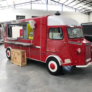 Custom Retro Mobile Kitchen Electric Ice Cream Cart Cheap Mobile Food Truck Hot Dog Stand Electric Food Truck