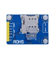Módulo inalámbrico GSM GPRS SIMCOM SIM800L EVB 6V con ranura para tarjeta SIM, cuatrib banda, con cable de antena y tapa, no es nuevo