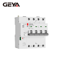 Disjoncteur intelligent WiFi GEYA GRD9S-F100 50Hz AC230V/AC400V 20/32/63/100A 1/2/3/4P 6kA, disjoncteur miniature IoT Tuya Smart RS485