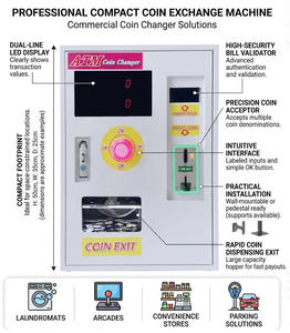 Máquina <span class=keywords><strong>de</strong></span> Cambio <span class=keywords><strong>de</strong></span> Monedas a <span class=keywords><strong>Precio</strong></span> <span class=keywords><strong>de</strong></span> Fábrica para Lavanderías, Centros <span class=keywords><strong>de</strong></span> Juegos Arcade y Paradas <span class=keywords><strong>de</strong></span> Autobús - Cambiador <span class=keywords><strong>de</strong></span> Monedas Eficiente - Product Image 4