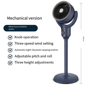 DF-22J 전기 공기 순환 환풍기 기계식 제어 터보 무소음 대류식 3단 속도 조절 높이 조절 가능 가정용 - Product Image 4