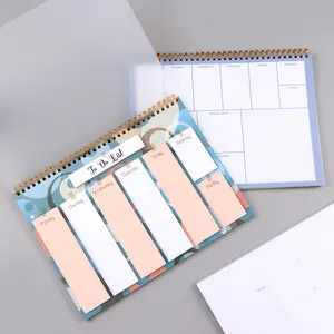 Factory Promise Sprial Customized Calendar Posted It Agenda Sticky Notes To Do List To Do List Weekly Planner Notepad