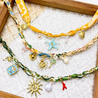 Nouveaux bijoux Muses Jewels, collier personnalisé ambiance vacances, acier inoxydable, perle d'eau douce naturelle, plaqué or.